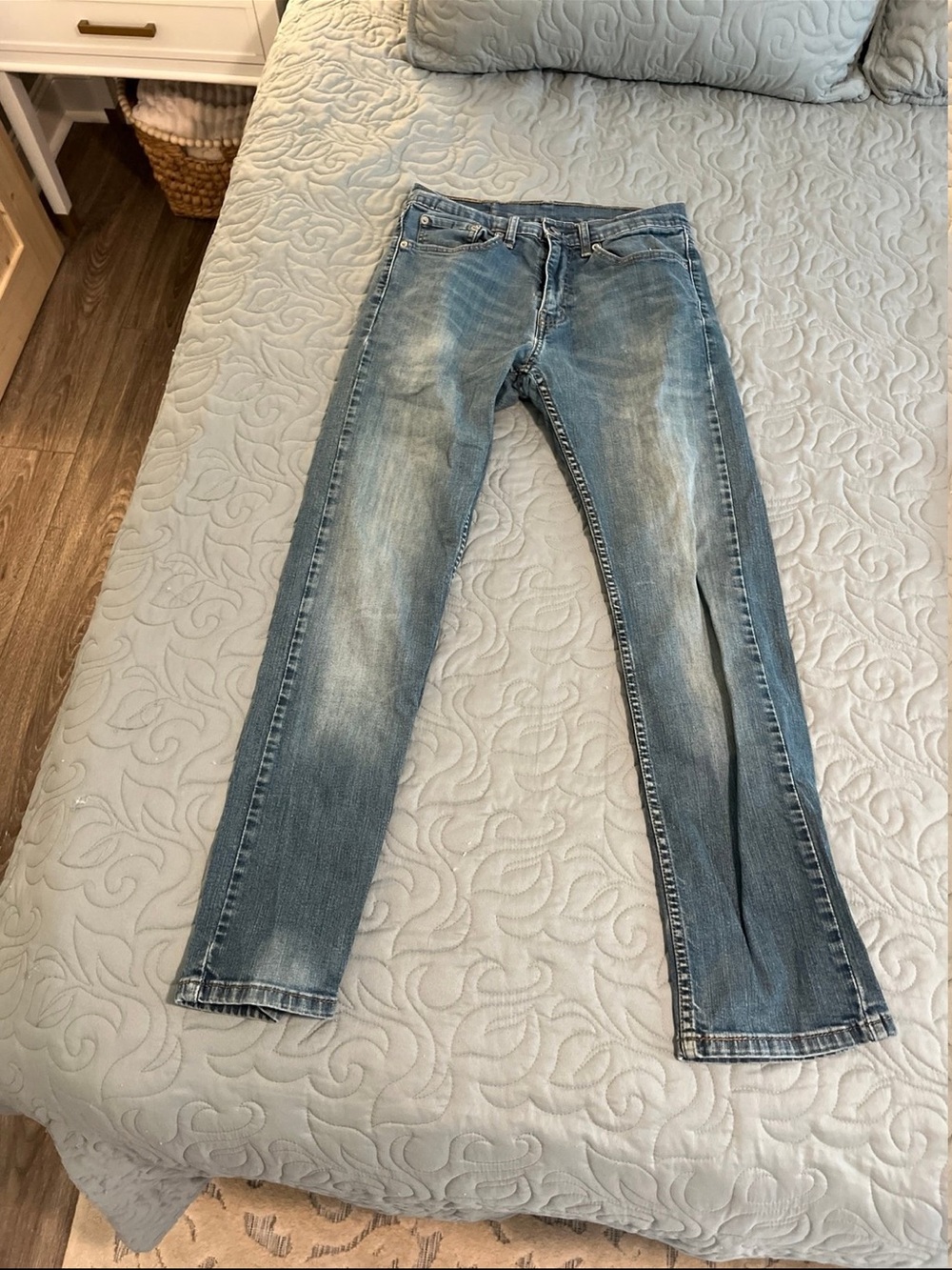 Levi's Light Blue Straight Leg Jeans